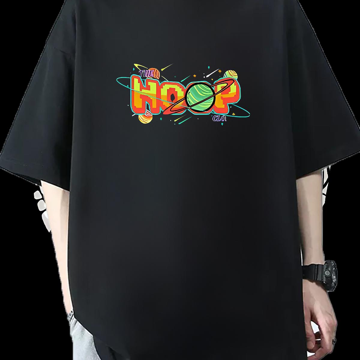 2024 DIY T-Shirts for Men Black White Sport Tshirts Round Neck Short Sleeve Cool