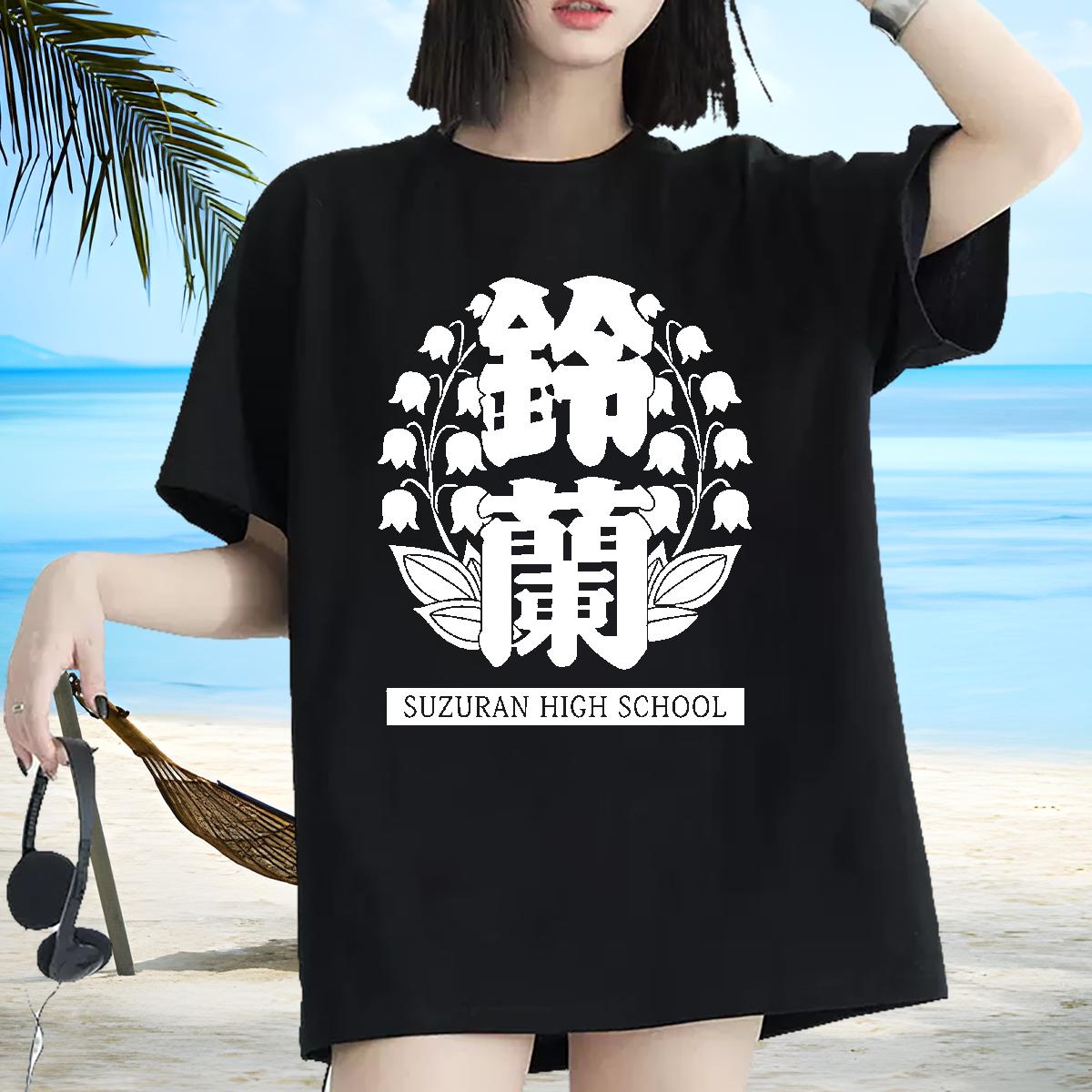 High quality T-Shirts for Women Breathable Crew Neck Cotton Top Shirts Daily Outfit Brand Woman Tshirt Black White