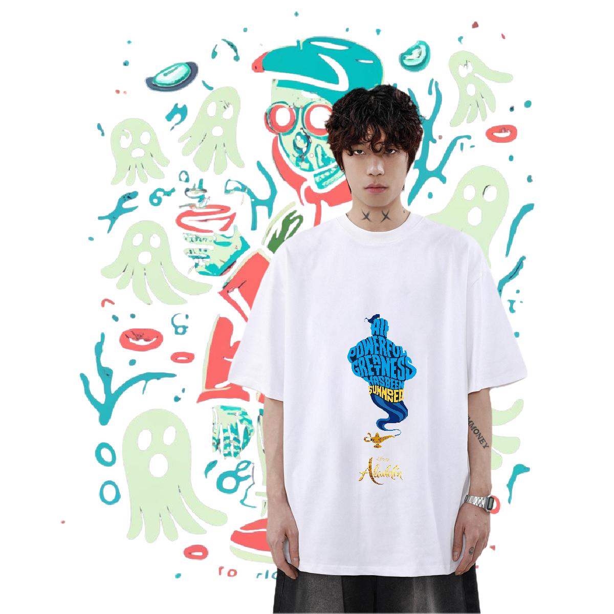 Fashion T shirt Custom Print Oversized Men Tshirts Anime Printing Street Breathable Short Sleeve Loose Tee Shirt