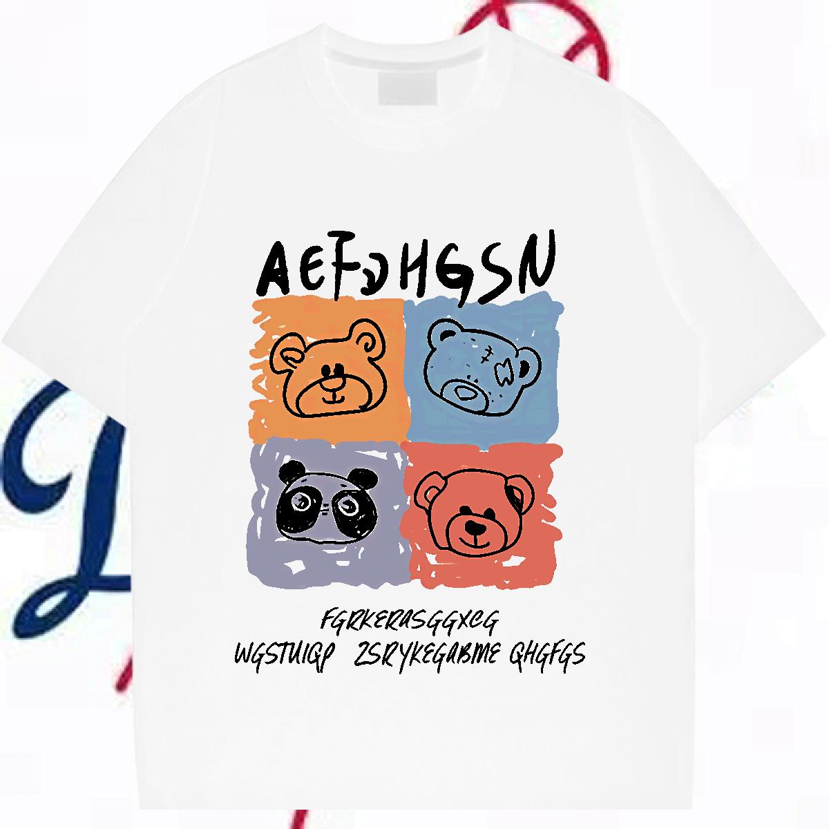 Comfortable Men Clothes T-Shirt Breathable Crew Neck High Street Hip Hop Man T Shirts Oversized S-3XL Classic Casual Tees