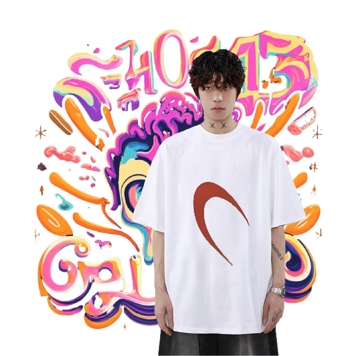 Brand T-Shirts for Men DIY Printed Men Tshirts Daily Outfit 180g Cotton Designer Tees Shirts