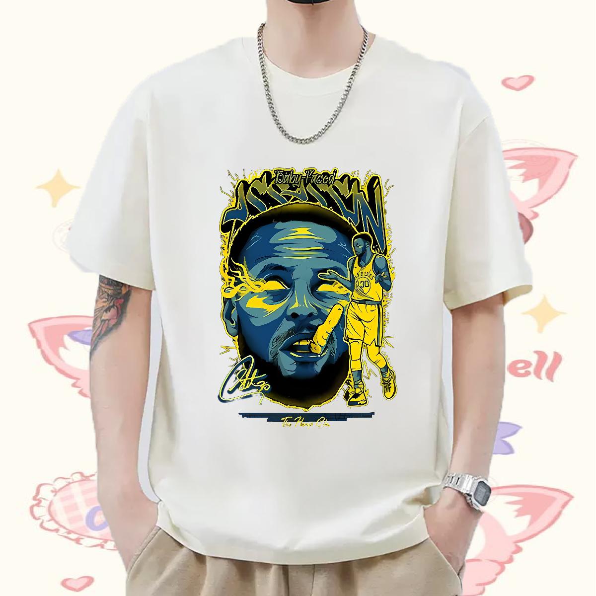 Loose Fit T-Shirts Casual Daily Wear Breathable Crew Neck Tshirts 2024 Summer Custom Printing Polos