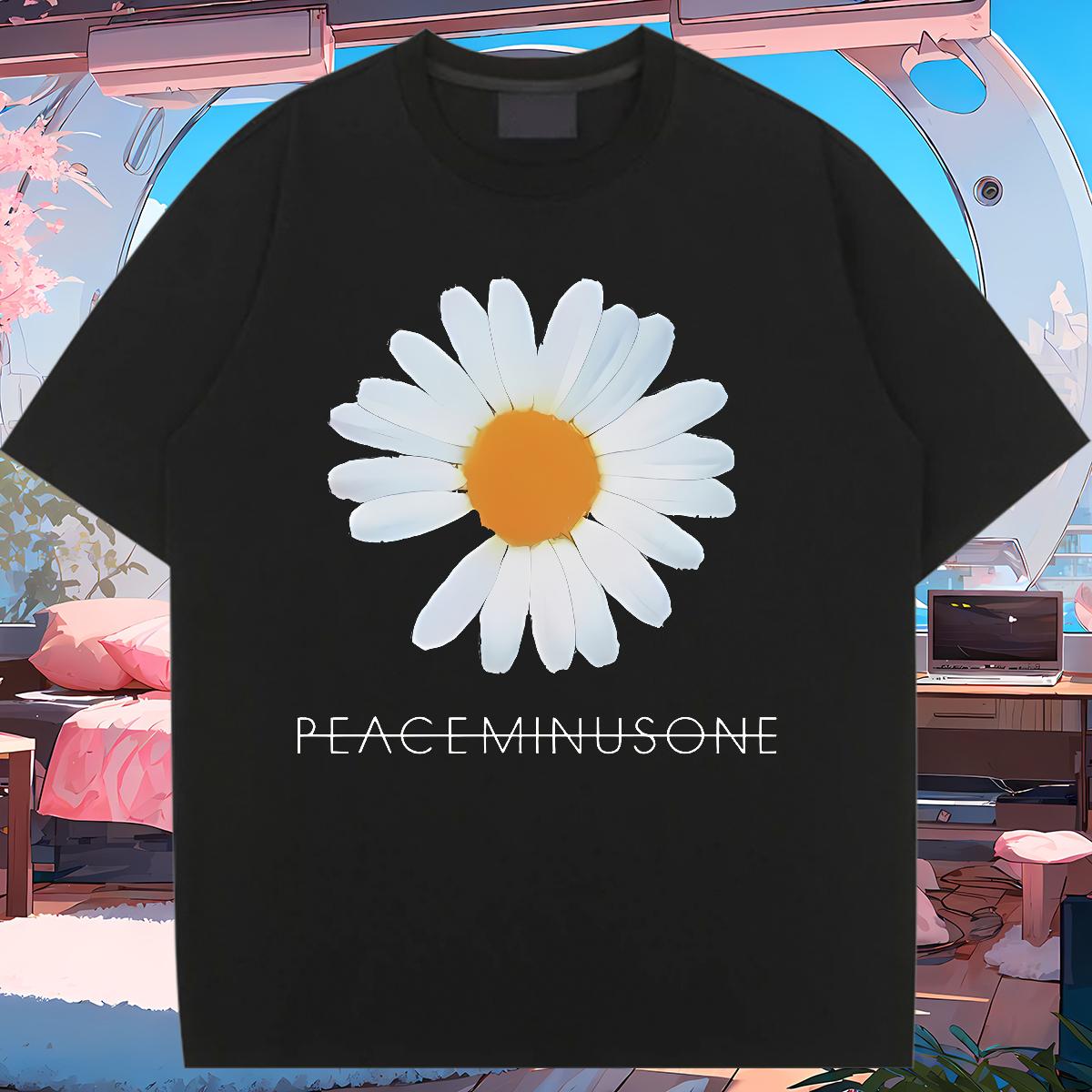 Popular T Shirts Women Short sleeve Cotton Soft Tee Shirt Daily Wear Classic Womens Tshirts Cartoon Floral Printing