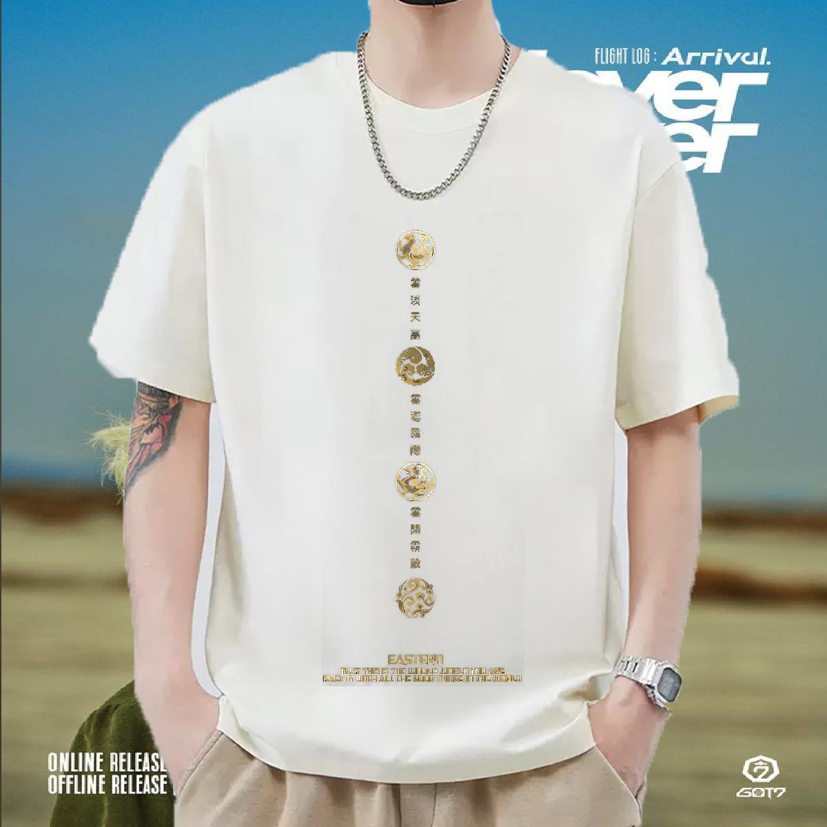 2024 Summer T-Shirts for Men Asian Size Spring Summer Tshirts 180g Cotton Unisex