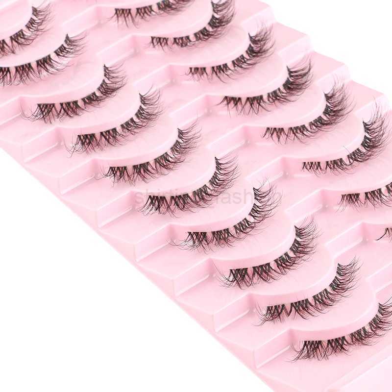 YSDO 3/10 Pairs Short Fake Lashes Soft Mink Lashes Natural False Eyelashes Extension Wispy Strip Eyelash Eye Lashes Makeup ToolsCL240713