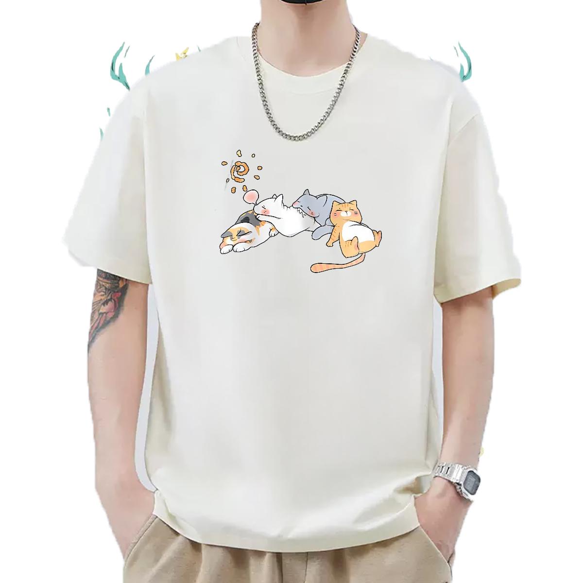 2024 Designer T-Shirts for Men Custom Printed Home Outdoor Tshirt for Man Woman Breathable Crew Neck Cotton Cool Design