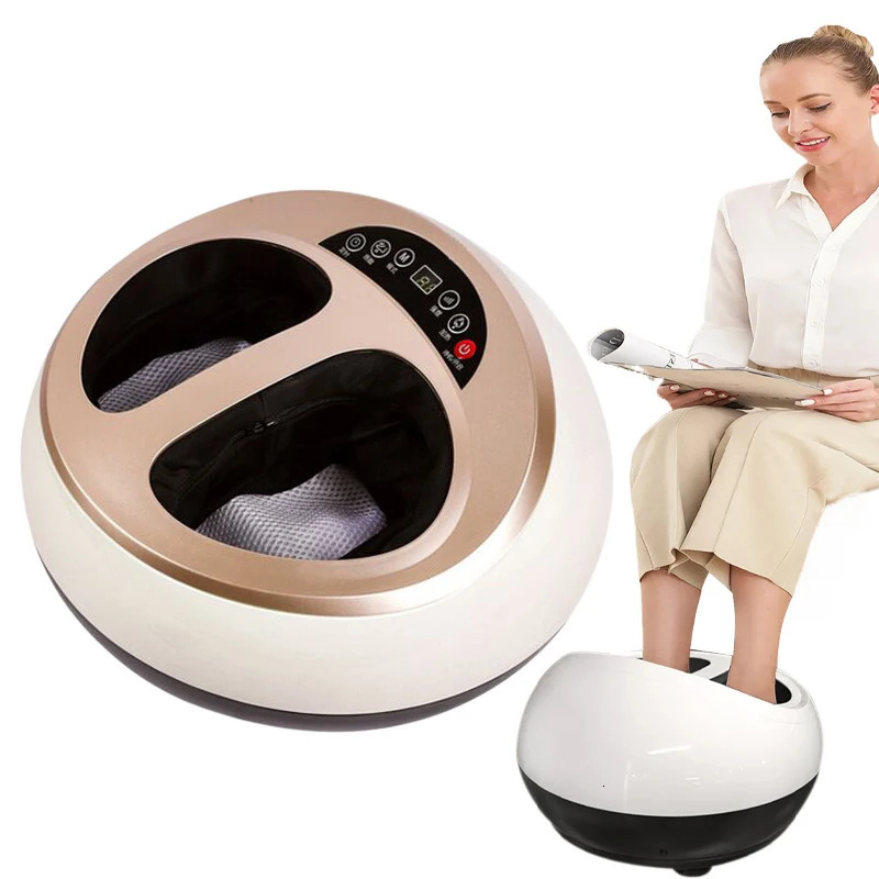 Electric finger pressure foot massager for care heating deep kneading vibration air compression massage treatment stress resistance 240713