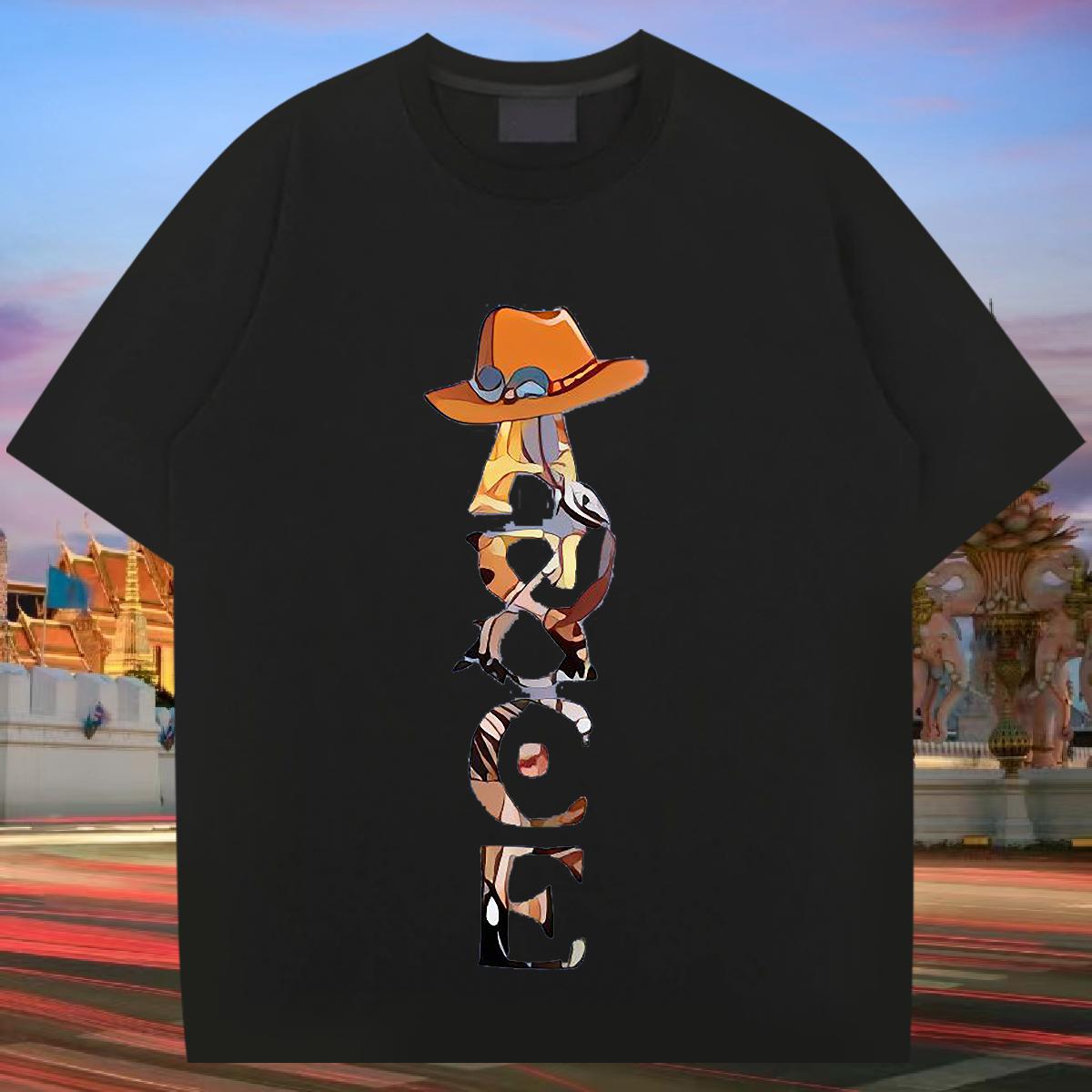 Stylist Men T Shirts Custom Printing Men Clothes T-Shirt Casual Daily Wear Breathable Crew Neck Cotton Brand Tops Tees