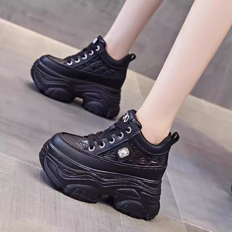 Ddmyoutdoor New Spring Height Thick Soled Sponge Cake Women S Instagram Trendy Dad Shoes Versatile Casual And Fashionable Sports Shoes