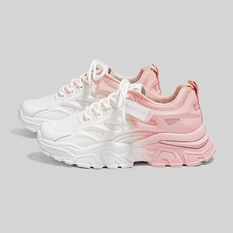 Designer In Black And White Summer New Versatile Thick Soled Casual Sports Shoes With Free Shipping