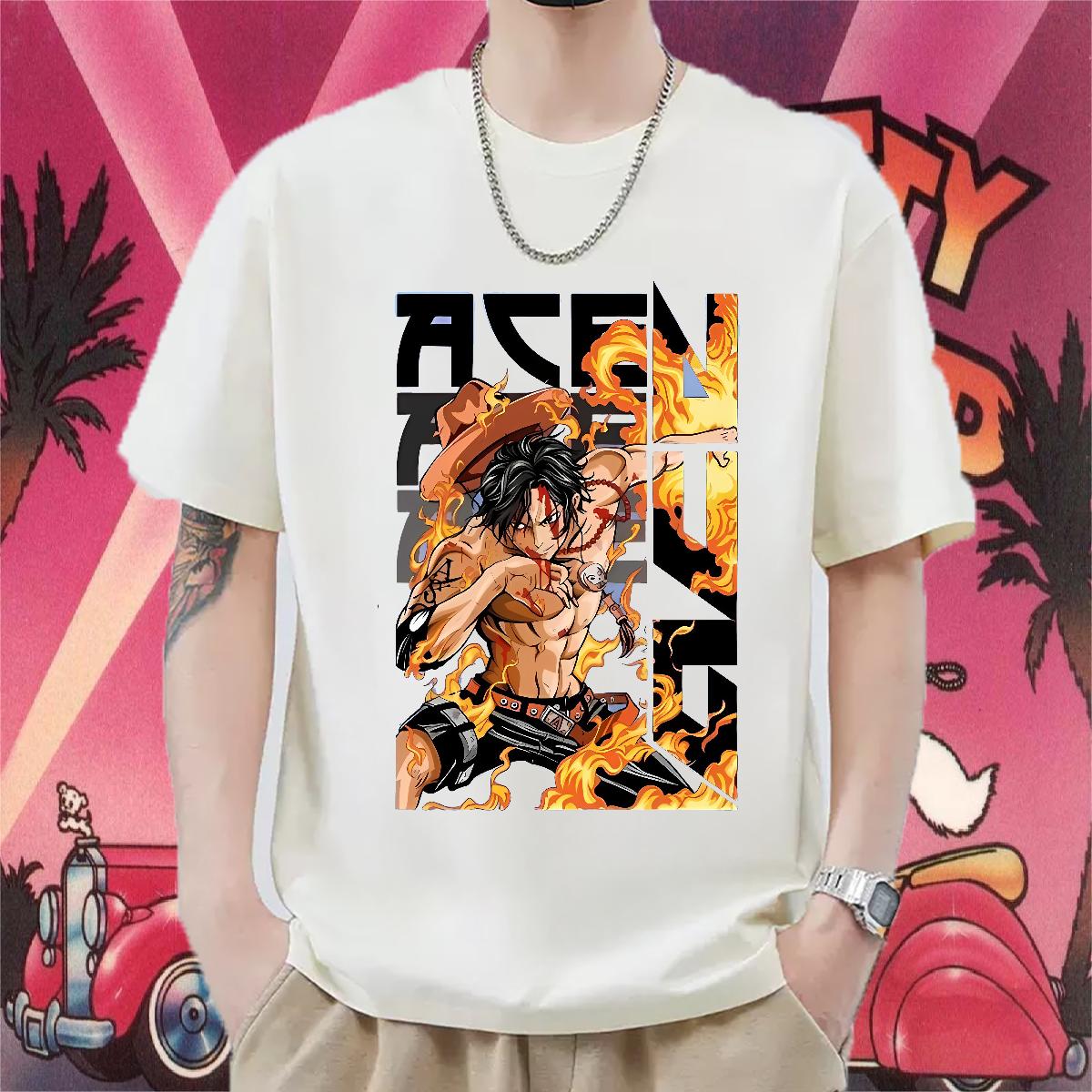 Classic T shirt Custom Cartoon Spring Summer Mens Tshirts Round Neck Short Sleeve Unisex