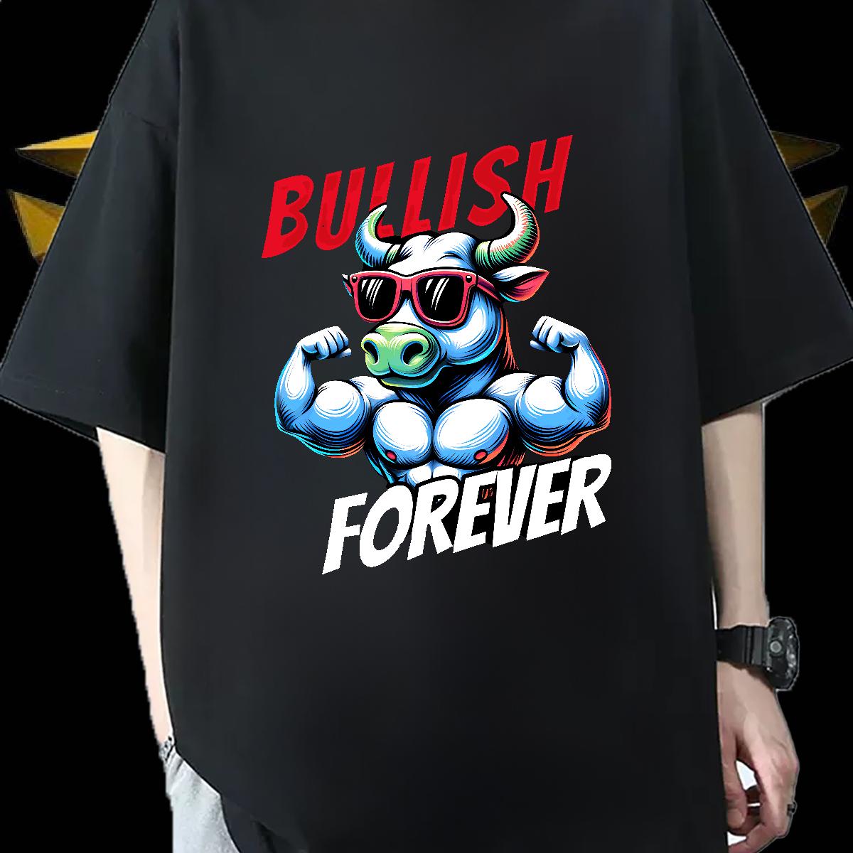 2024 New T shirt Cartoon Print Men Tees Beach Crew Neck Cotton Breathable Wholesale Tee Shirt