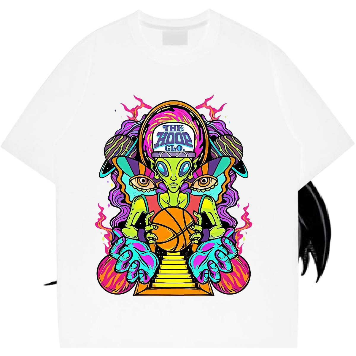 2024 New T-Shirts for Men Asian Size Tshirt for Man Woman Street wear Hip Hop Cotton O Neck Short Sleeves Soft Tees Shirts