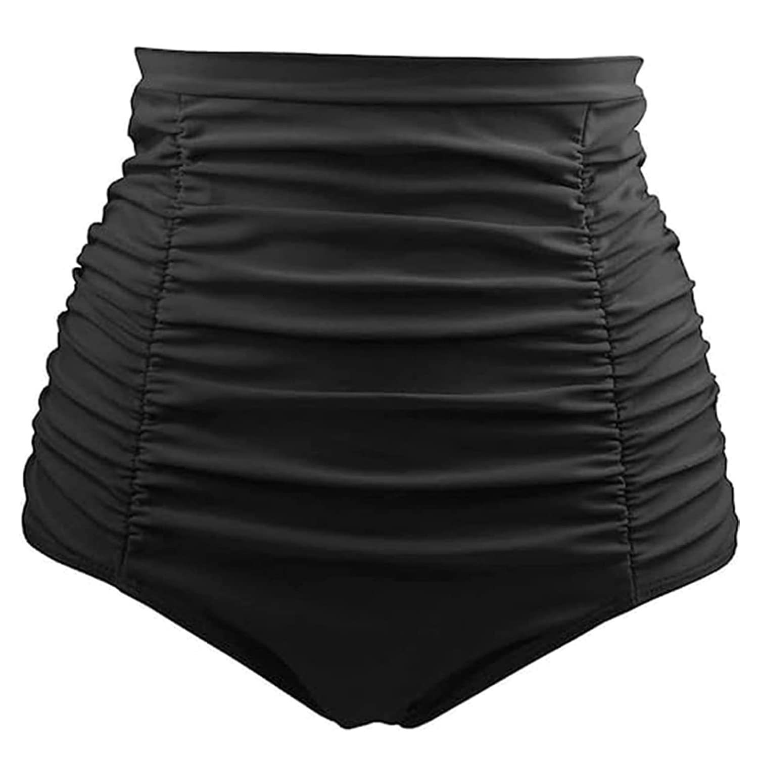 Tank Boy Short New Product Washable Retro New Pattern Solid 2023 New High Waist Elastic Folded Women's Conservative Swimming Pants Loose Waist Te