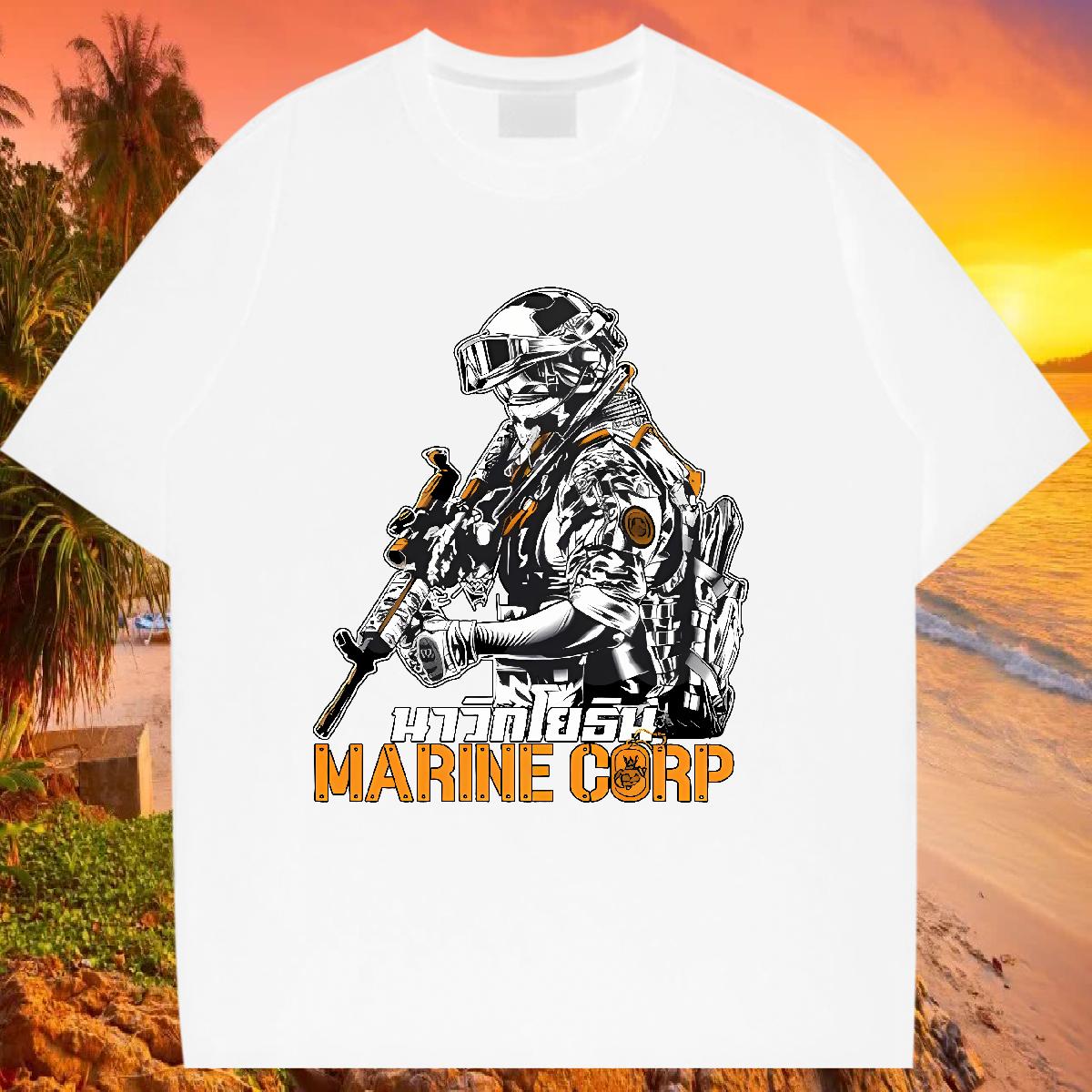 Short Sleeve Cotton O-Neck T shirt 2024 Designer Daily Outfit Women Tees Cartoon Floral Printing Popular Clothes