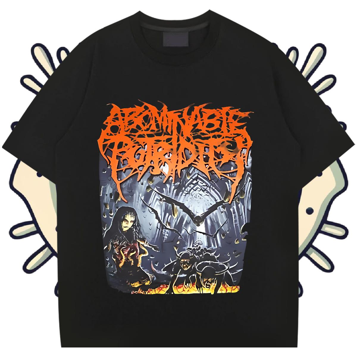 DIY T-Shirts for Men Black Oversized Hip Hop Men Tees Cotton Breathable Short Sleeve Cool