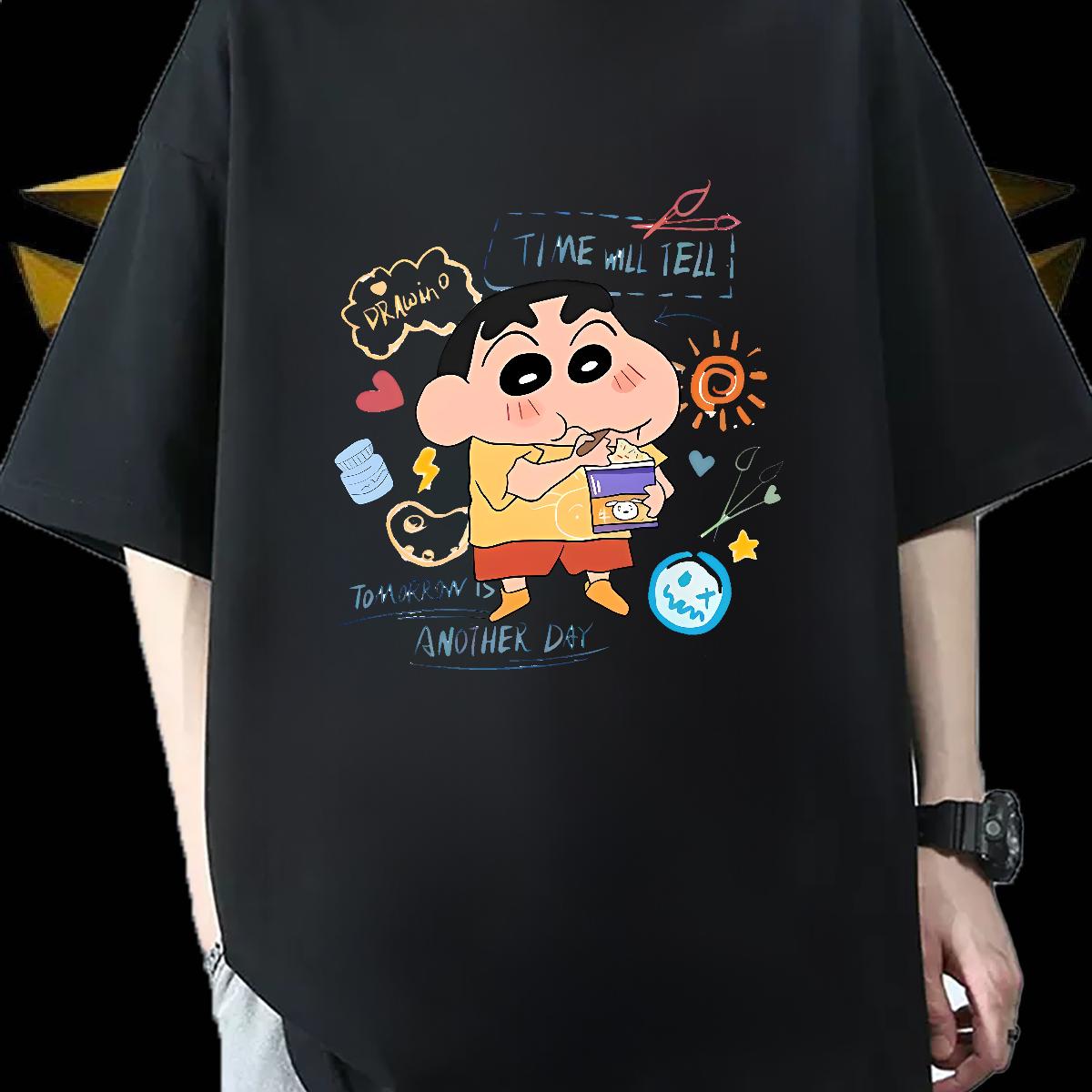 Designer Fashion T Shirts Men DIY Printed High Street Hip Hop Men Tops Tees Crew Neck Cotton Breathable Wholesale