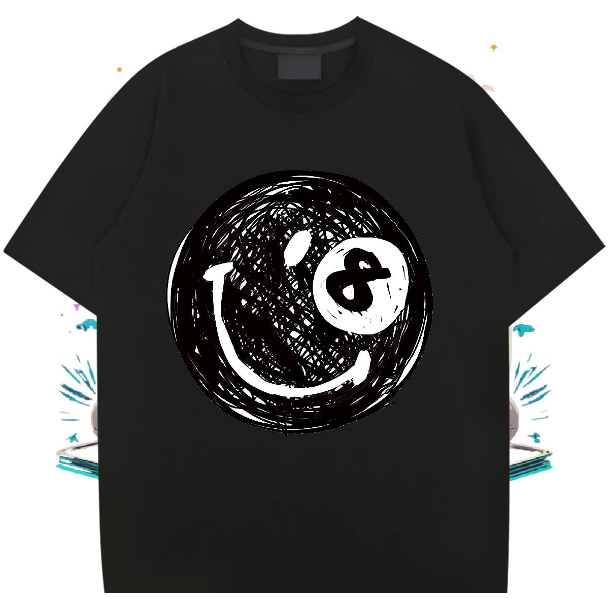 Cool Design T-Shirts Summer Casual Breathable Short Sleeve Tshirt for Man Woman New Designer DIY Printed Tops Shirt