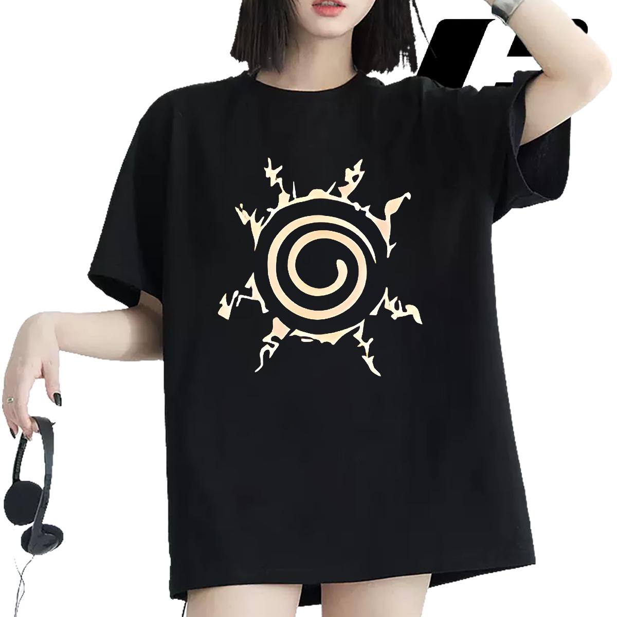 Crew Neck Cotton Breathable T-Shirts Fashion New Hip Hop Street Womens Tshirts Cartoon Anime Nice Top Tees