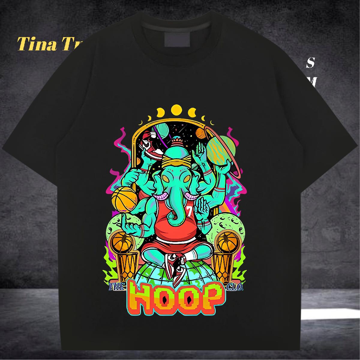 Loose Fit Men Clothes T-Shirt Cotton Breathable Outdoor Mens T Shirts DIY Printed DIY Customized Clothings