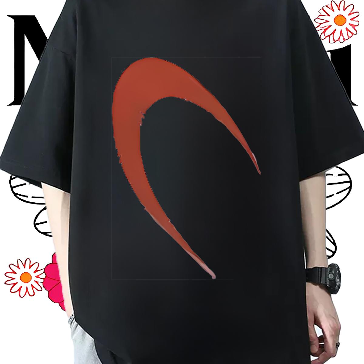 Loose Fit Mens Tshirts Crew Neck Cotton Breathable Casual T shirt Anime Print Factory Direct Tops