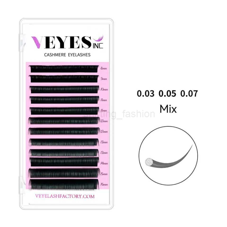 Veyes Inc Cashmere Eyelash Extensions Veyelash Faux Mink 8-16mm Mix Individual Volume Lashes Soft Natural Lash Extensions MakeupCL240713