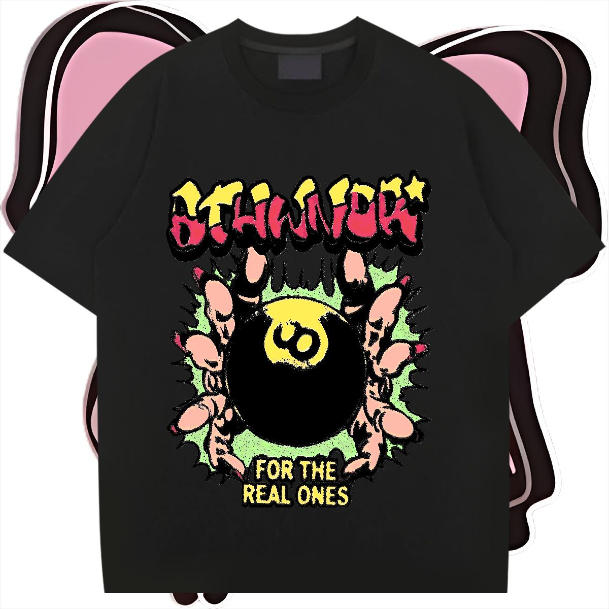 5A Mens T Shirts Home Outdoor Cotton Breathable Men Tshirts Factory Direct Cartoon Printing S-3XL Tees Shirts