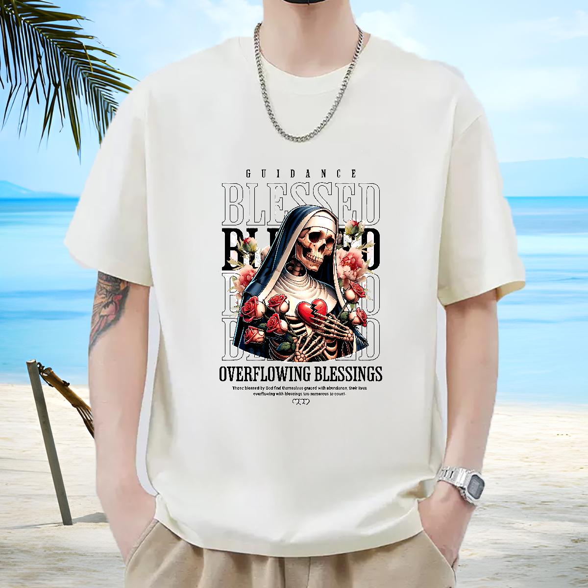 High Quality Couples T Shirts Crew Neck Cotton Breathable Daily Wear Men T Shirts Customized Print 2024 Polos