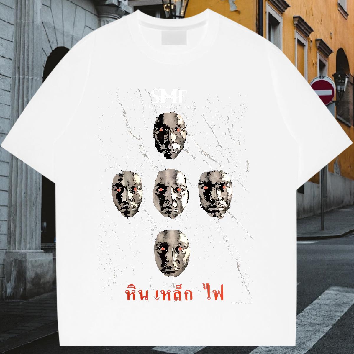 Factory Direct T shirt Cartoon Print Street Casual Tshirts Short Sleeve Cotton O-Neck Soft