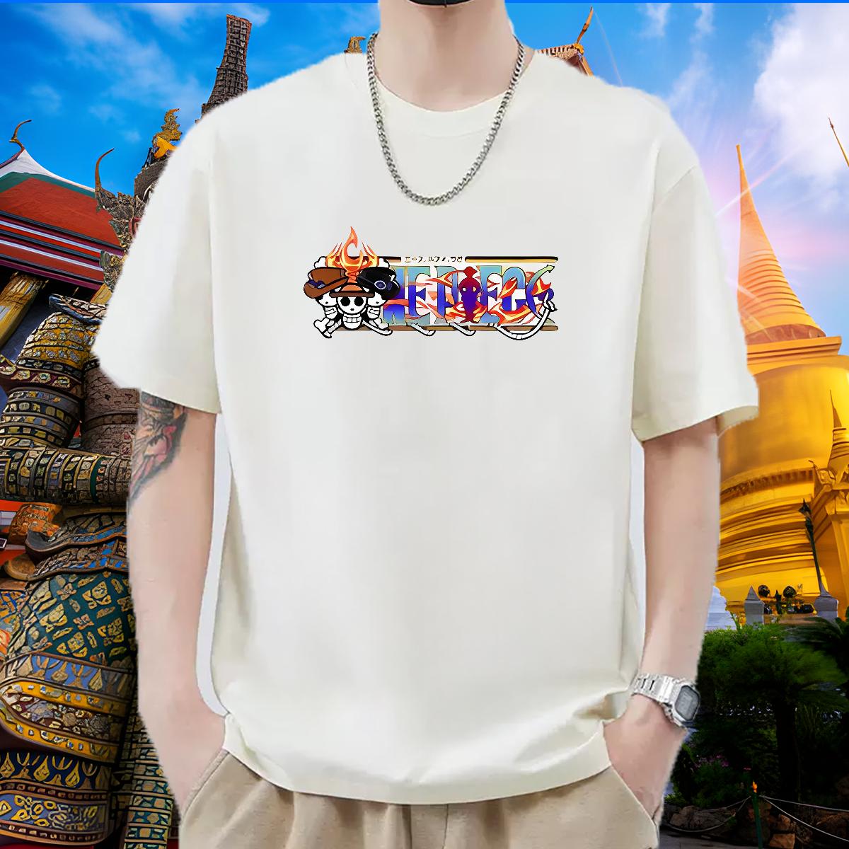 2024 Summer T Shirt For Man Black White Mens Tshirts Hip Hop Street 180g Cotton Unisex Tee Shirt