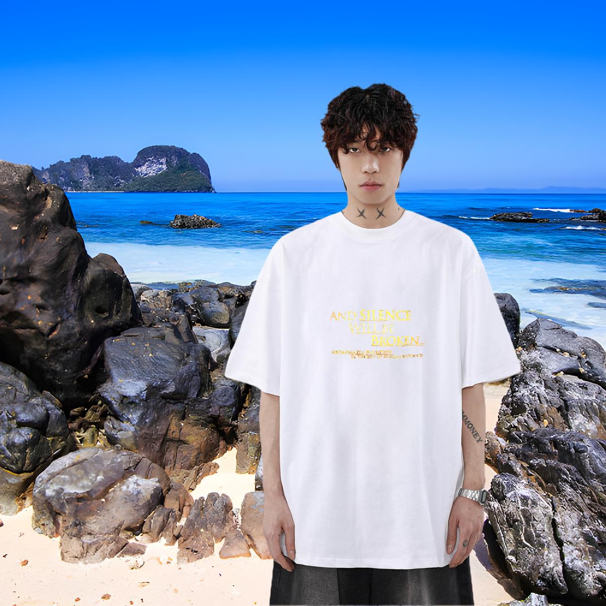 Casual New Men T Shirts Anime Print Men Tshirts Home Outdoor Short Sleeve Cotton O-Neck 5A Tops Tees