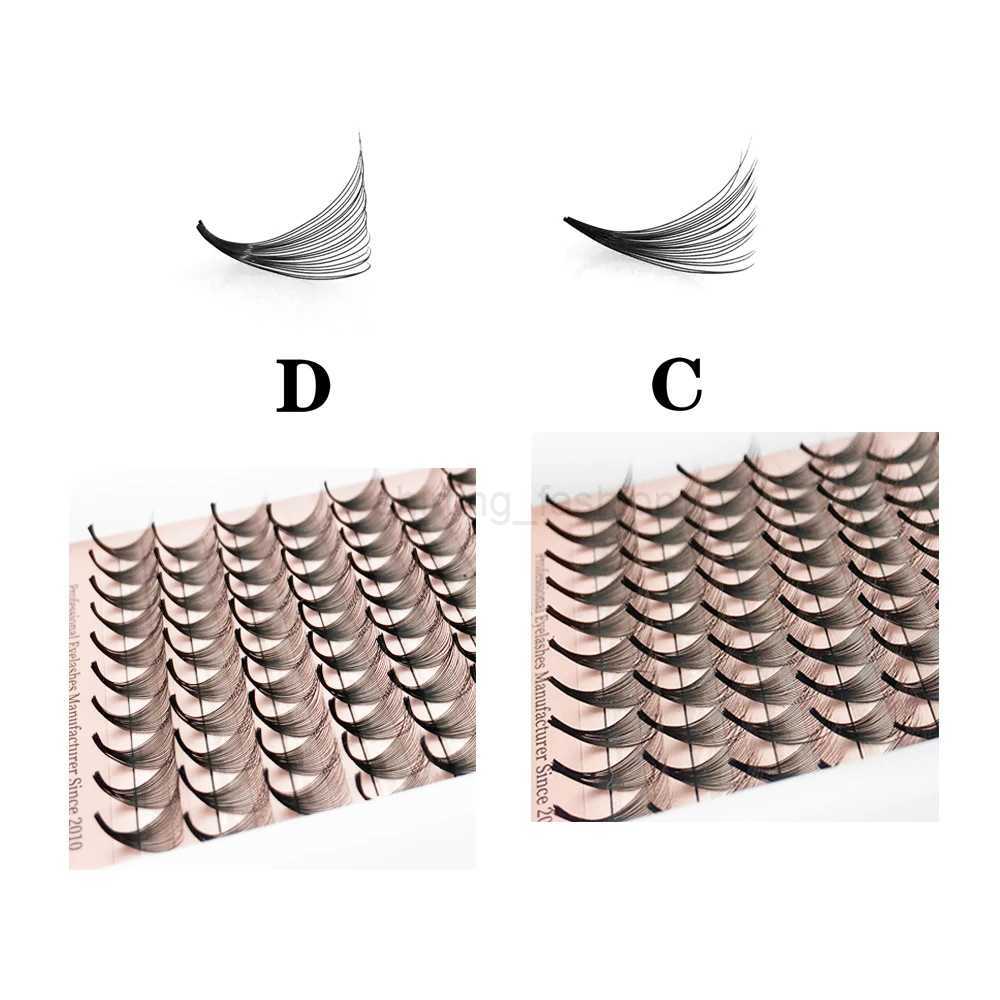 Goddess 12D/14D/16D/20D Premade Fan Eyelash Extensions Natural Soft Russian Volume Lashes Faux Mink Individual Lash ExtensionsCL240713