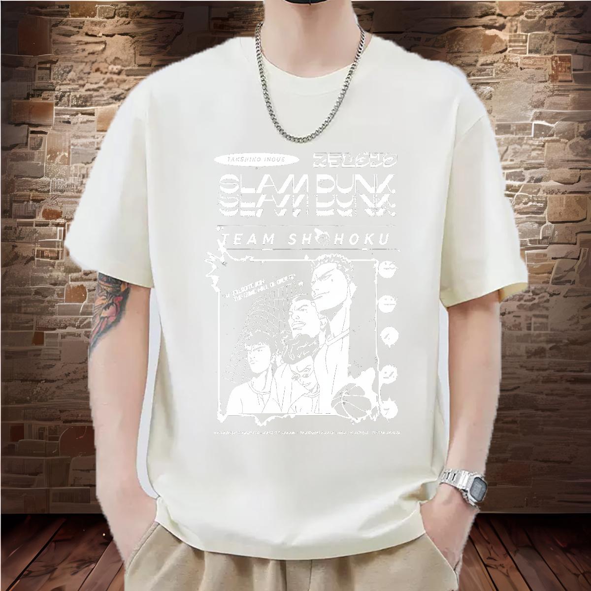 2024 DIY T Shirt For Man DIY Anime Daily Outfit Mens Tshirts Short Sleeve Cotton O-Neck Classic