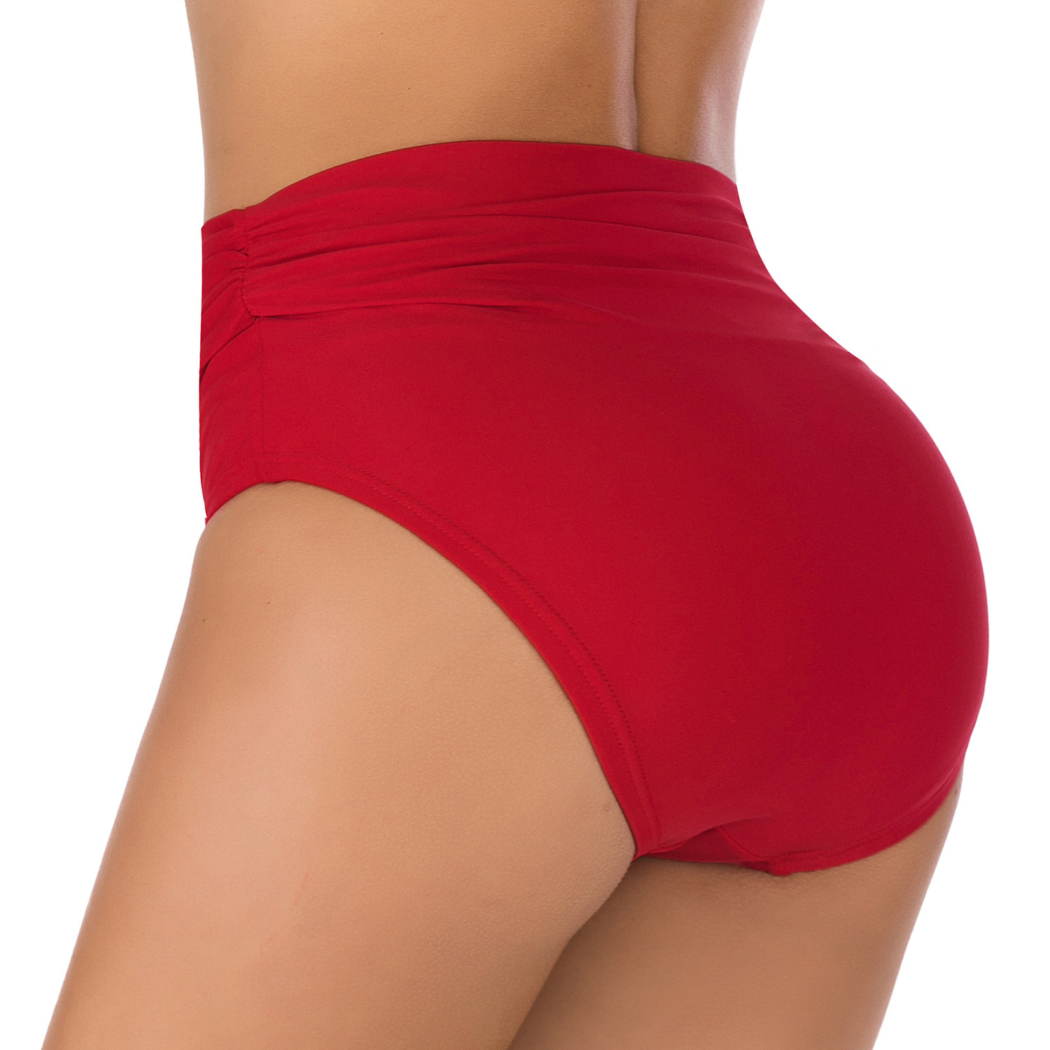 Beach Casual New Arrival Sleeveless French Versatile Leisure Time New Triangle Swimsuit Adult Feminine High Elastic Simple Swimming Pants Sexy Self-cu