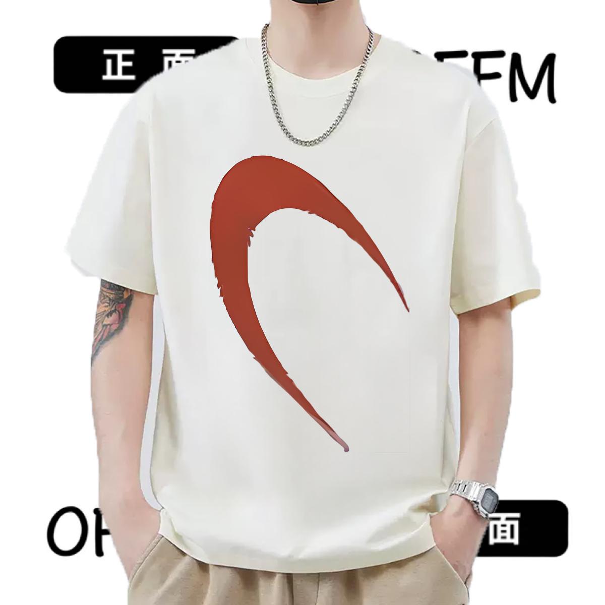 Classic T Shirts Men High Street Hip Hop Short Sleeve Cotton O-Neck Men Tops Tees Fashion Casual Anime Print Tee Shirt