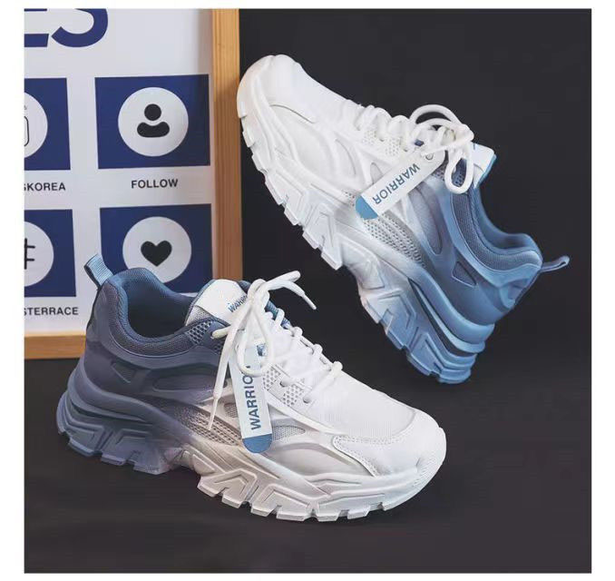 Designer In Black And White Summer New Versatile Thick Soled Casual Sports Shoes With Free Shipping