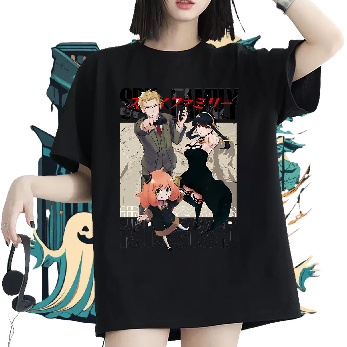 Round Neck Short Sleeve T shirt Factory Direct Casual Lady T shirt Custom Cartoon Unisex Clothes