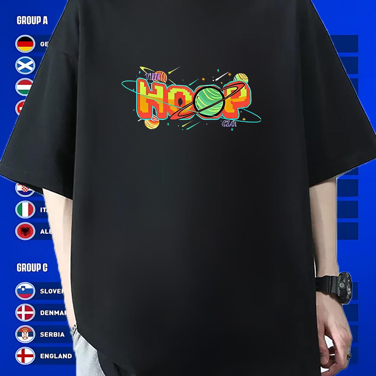 New Mens T Shirts Custom Printing Mens Tshirts Daily Wear 180g Cotton Unisex Tops Tees