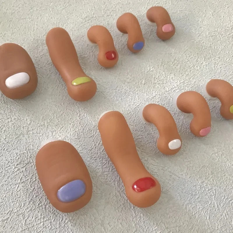 Cartoon Toe Series Shoes Charming and Interesting Simulation Toe Cute Shoes Decoration Fashion Full Matching Street Clothing Accessories 240704bj