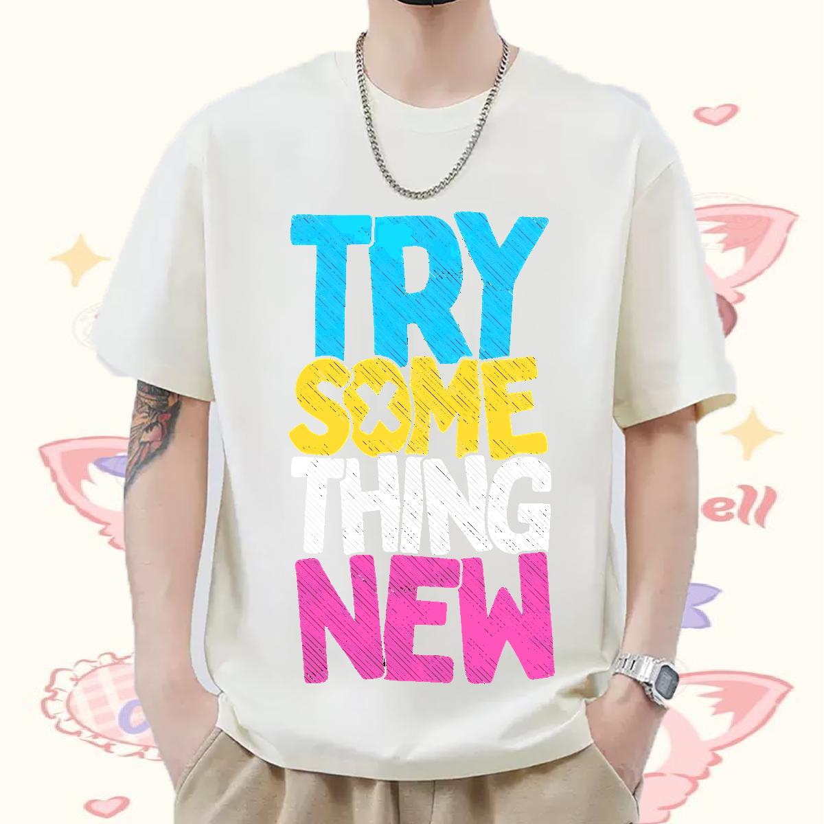 Cool Design T Shirt For Man Beach Cotton O Neck Short Sleeves Men Tshirts 2024 DIY Anime Print Tops