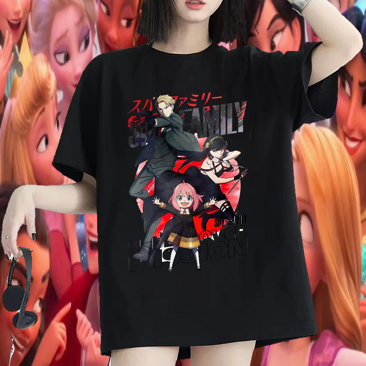 Loose T-Shirts Round Neck Short Sleeve Tops Tees Sports Casual New Womens Tshirts DIY Printed