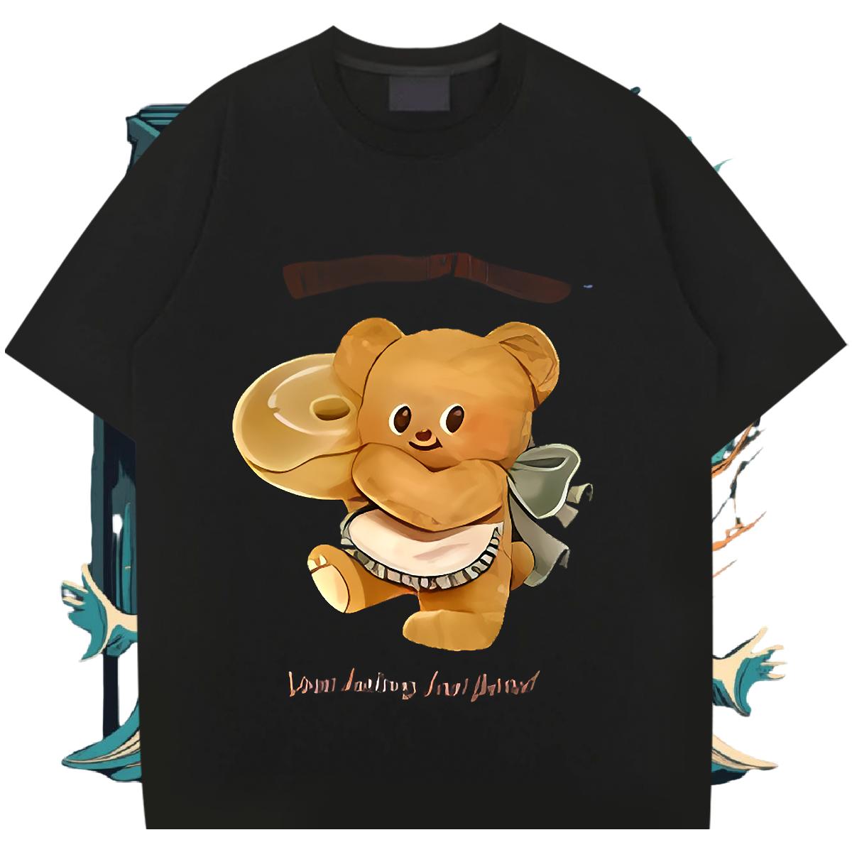 Popular Couples T Shirts Short Sleeve Cotton O-Neck High Street Hip Hop Mens T Shirts Plus Size Custom 2024 Polos