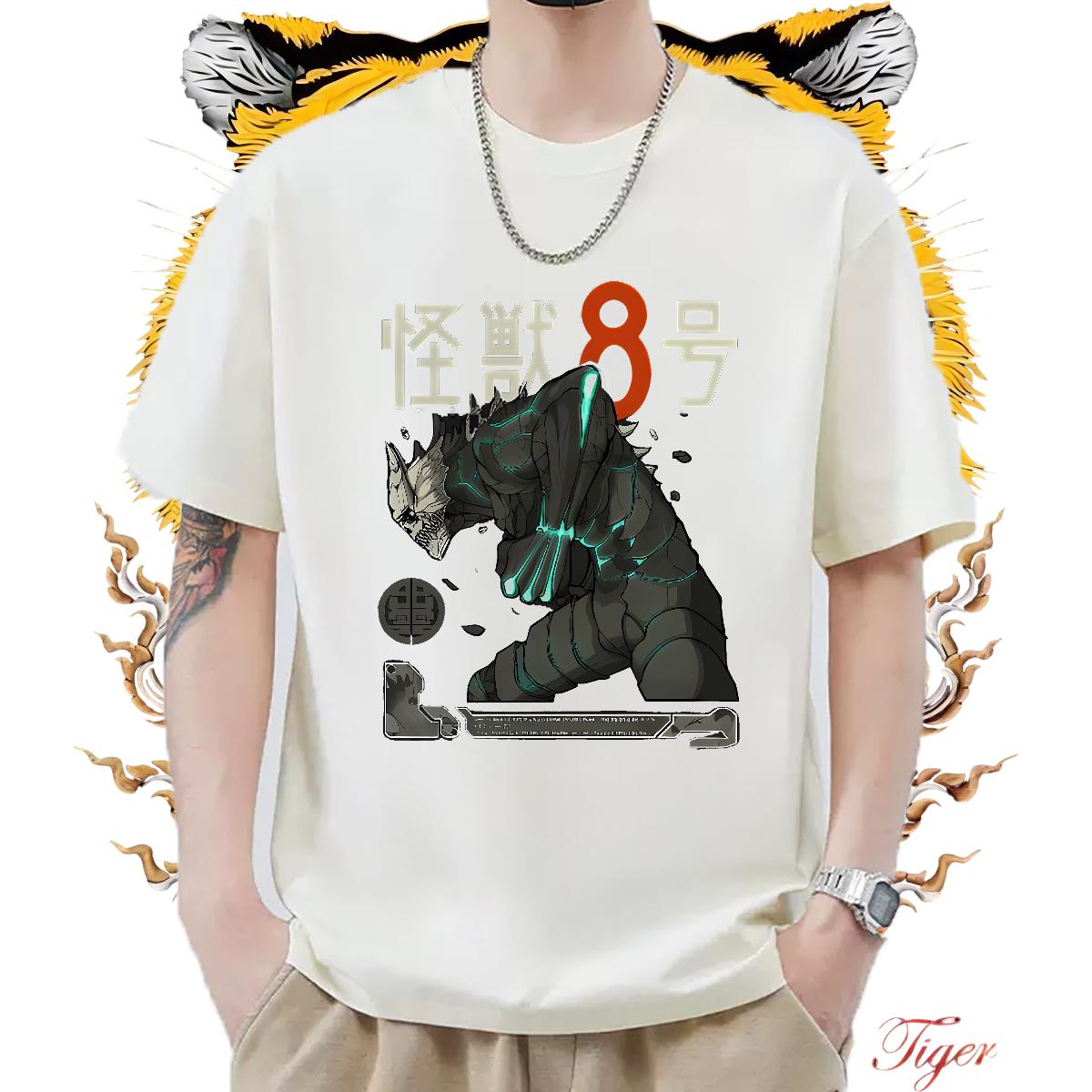 DIY Man T Shirts Cartoon Print Men Clothes T-Shirt Hip Hop Street Short Sleeve Cotton O-Neck Popular Clothings