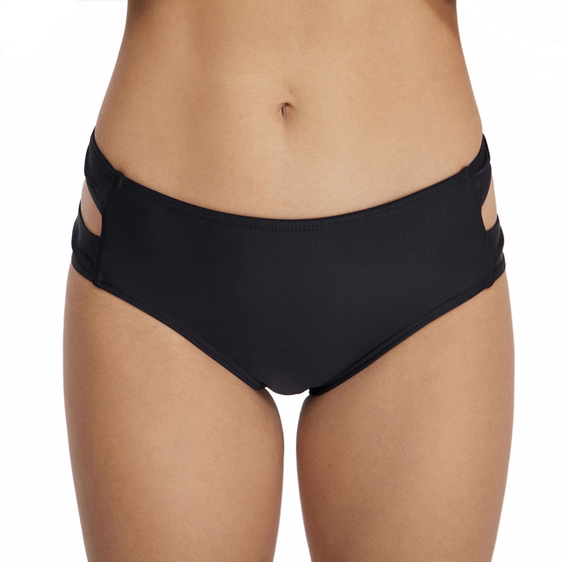 New Pattern Solid Temperament Versatile New Conservative Pleated Women's Triangle Pants with Sexy Solid Color Swim Trunks Temperament Loose Self-