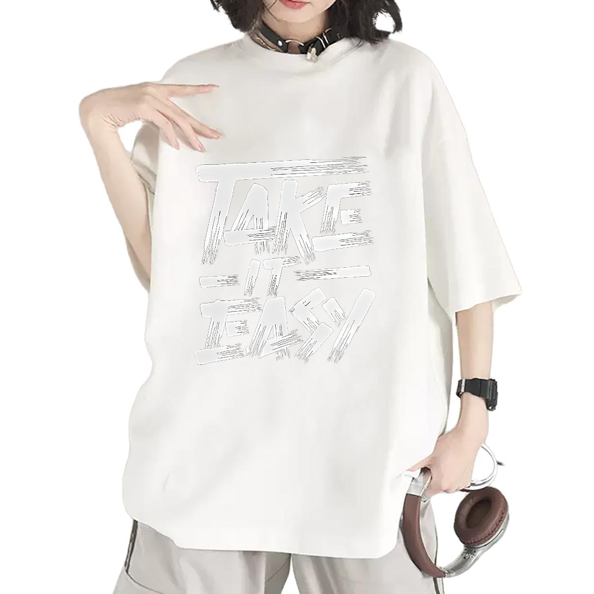 Round Neck Short Sleeve T-Shirts for Women 2024 Street Wear Tshirt for Man Woman Anime Unisex Tops Tees