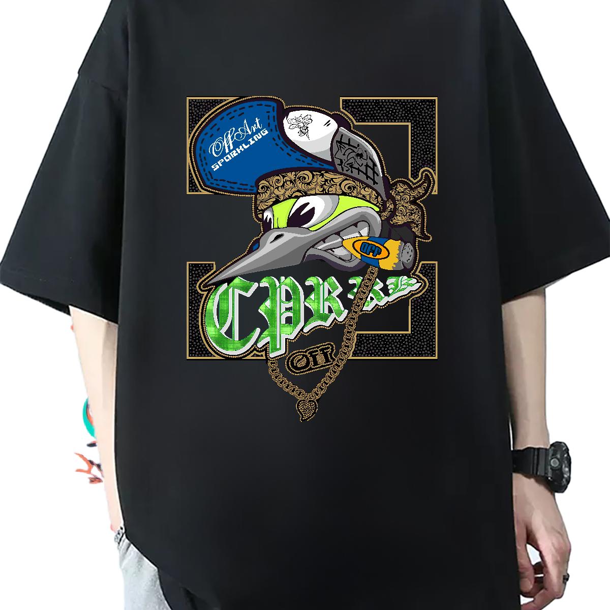 Stylist Men T Shirts Custom Print Plus Size Casual Daily Wear Tshirts Cotton Breathable Wholesale