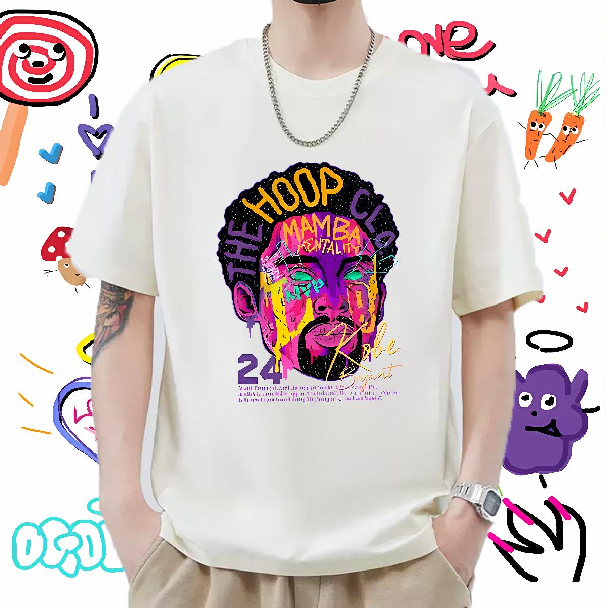 Wholesale T-Shirts for Men Daily Wear Cotton Breathable Short Sleeve Couples T Shirts Fashion Casual Floral Print Clothings