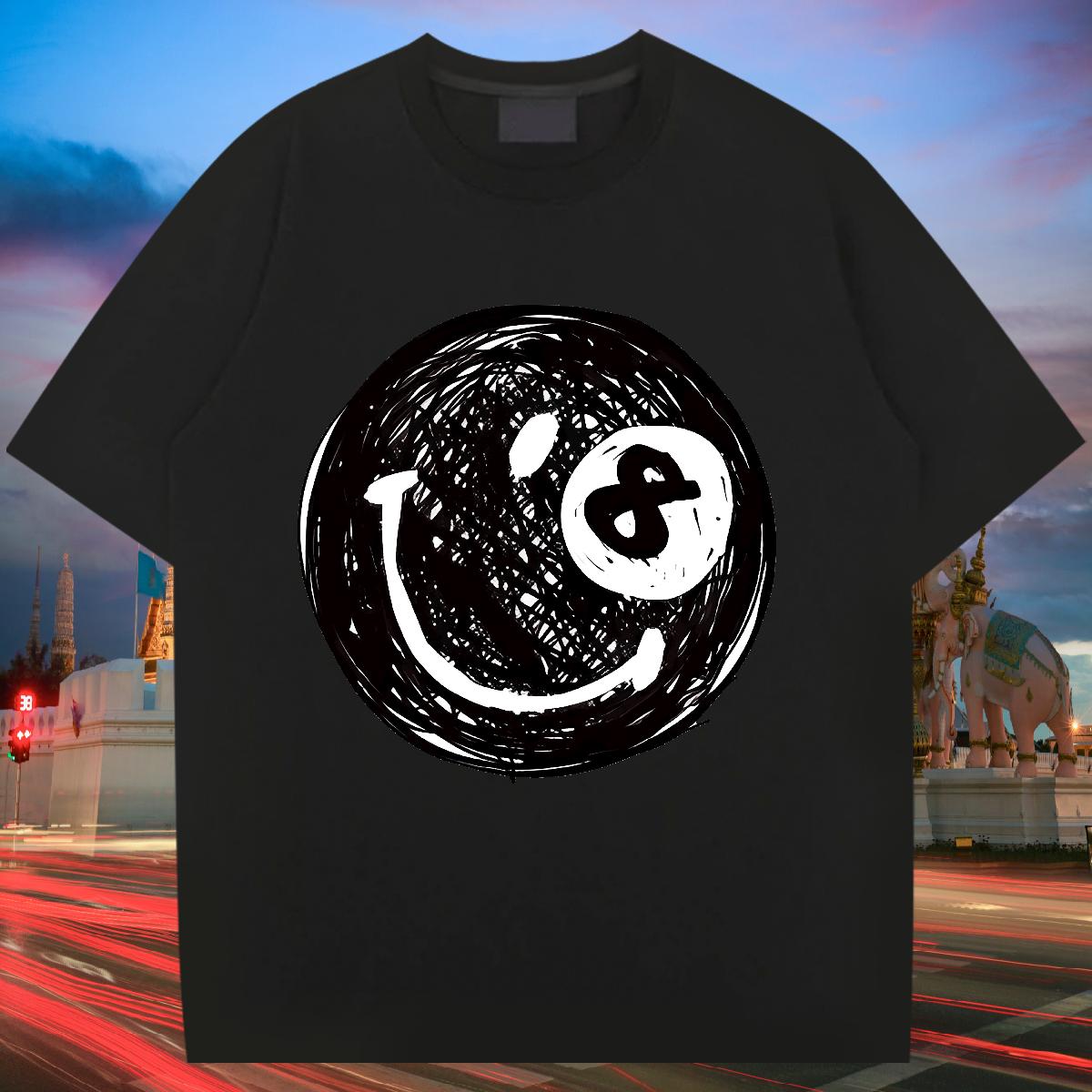 Soft Men Clothes T-Shirt Crew Neck Cotton Breathable Street wear Hip Hop T-Shirts DIY Anime Brand Tees