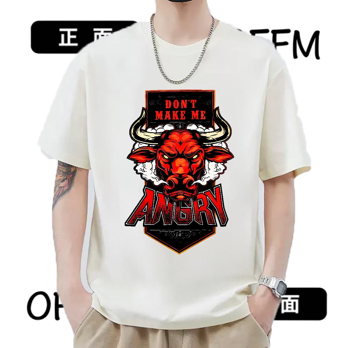 Popular T-Shirts for Men Sports Casual Cotton Breathable Men Tees Stylist Custom Printing Wear