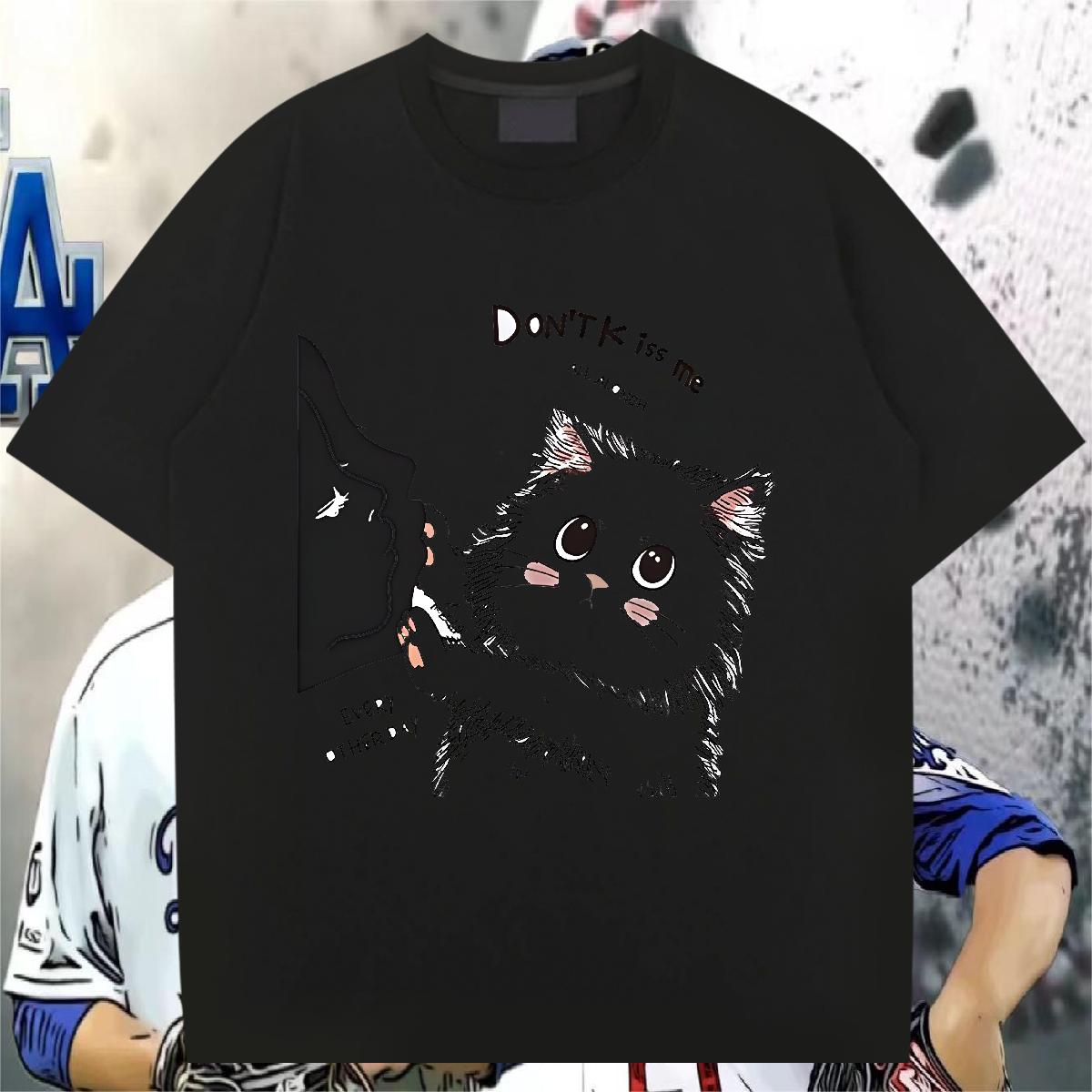 2024 Designer T shirt Cartoon Print Casual Daily Wear Mens Tshirts Short Sleeve Cotton O-Neck High Quality